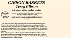 Desktop Screenshot of gibsonbaskets.com