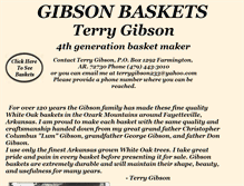 Tablet Screenshot of gibsonbaskets.com